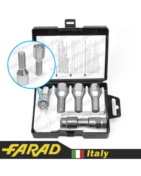 FARAD MICROLOCK | Болты секретки М12х1.5х30 Конус Внутренний ключ
